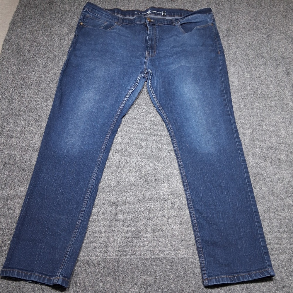 Beverly Hills Polo‎ Club Jeans Mens 46×32 Blue Straight Dark Wash Denim